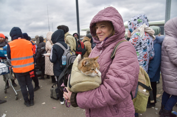 Фото дня: Сотні тисяч біженців на кордоні в перші тижні російського вторгнення