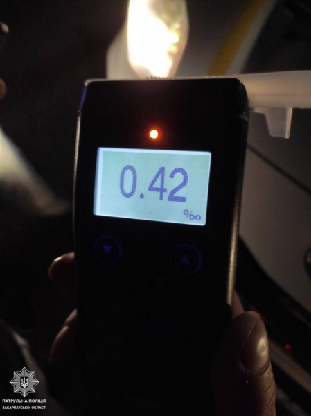 В Мукачеві покарали водія, який "під мухою" гасав нічним містом (ФОТО)