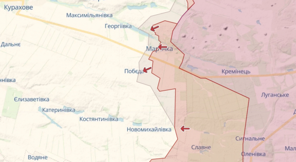 
Генштаб: Ідуть інтенсивні бої за Бахмут, Авдіївку та Мар'їнку &ndash; карта 