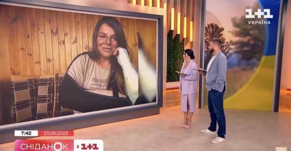 Ведуча &ldquo;Сніданку з 1+1&rdquo; Неля Шовкопляс зламала руку, коли каталася на велосипеді з чоловіком