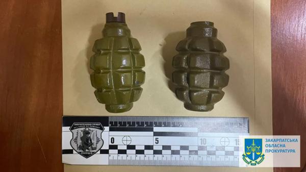  У Сваляві прокуратура оскаржила запобіжний захід підозрюваному у збуті гранат: наполягає на триманні чоловіка під вартою 