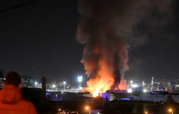 Вибухи та клуби диму над містами: у Кошице та Пряшеві сталися масштабні пожежі (ФОТО)