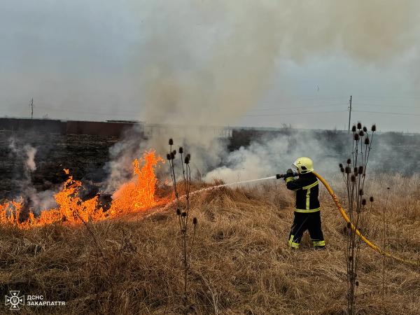  За добу рятувальники 8 разів вирушали гасили пожежі на відкритій території 