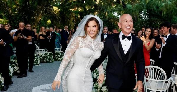 Лорен Санчес вийшла заміж за Джеффа Безоса у сукні Dolce & Gabbana, натхненній образом Софі Лорен