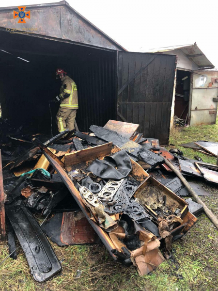 Хотіли зігрітися: В Ужгороді безхатьки спалили два гаражі поблизу нафтобази